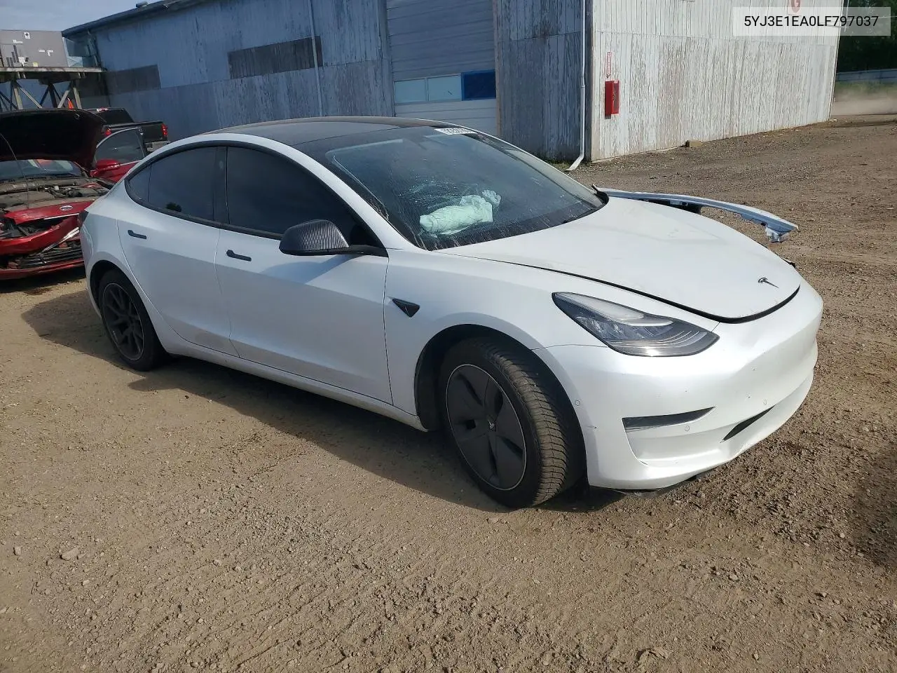 2020 Tesla Model 3 VIN: 5YJ3E1EA0LF797037 Lot: 58250186
