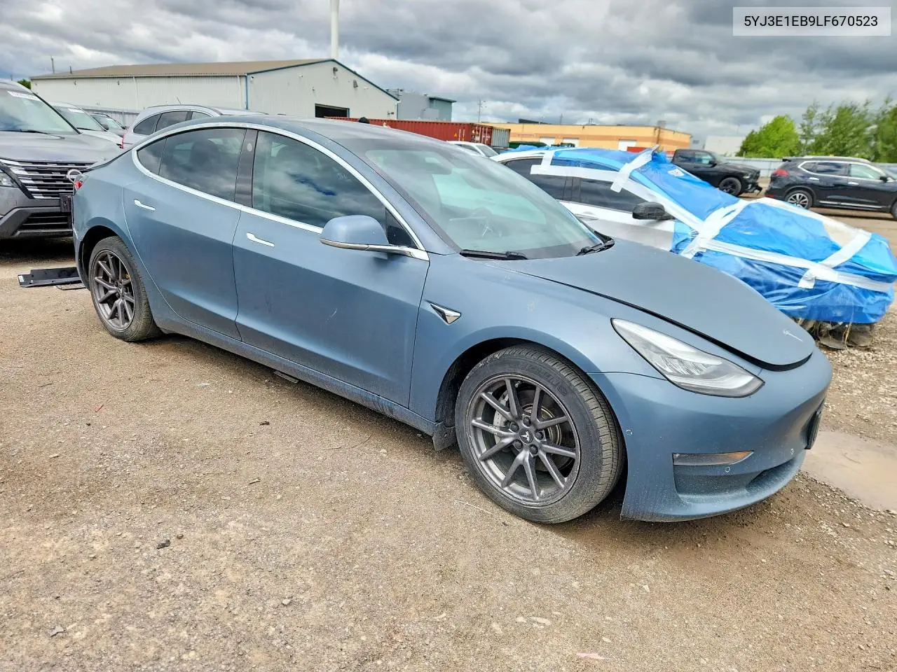 2020 Tesla Model 3 VIN: 5YJ3E1EB9LF670523 Lot: 60790496