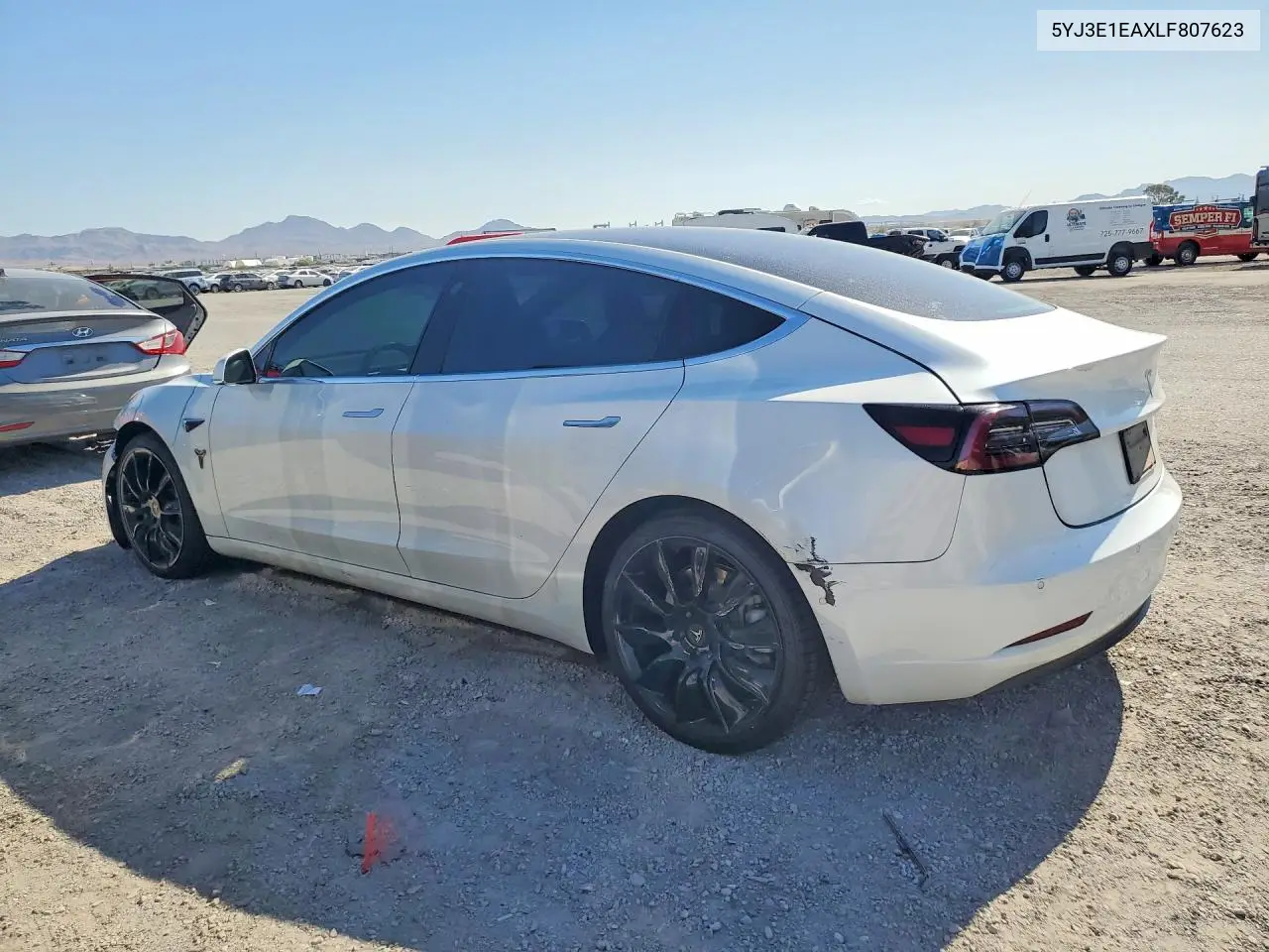 2020 Tesla Model 3 VIN: 5YJ3E1EAXLF807623 Lot: 60791576