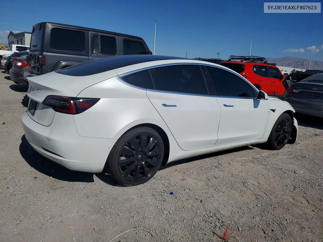 2020 Tesla Model 3 VIN: 5YJ3E1EAXLF807623 Lot: 60791576
