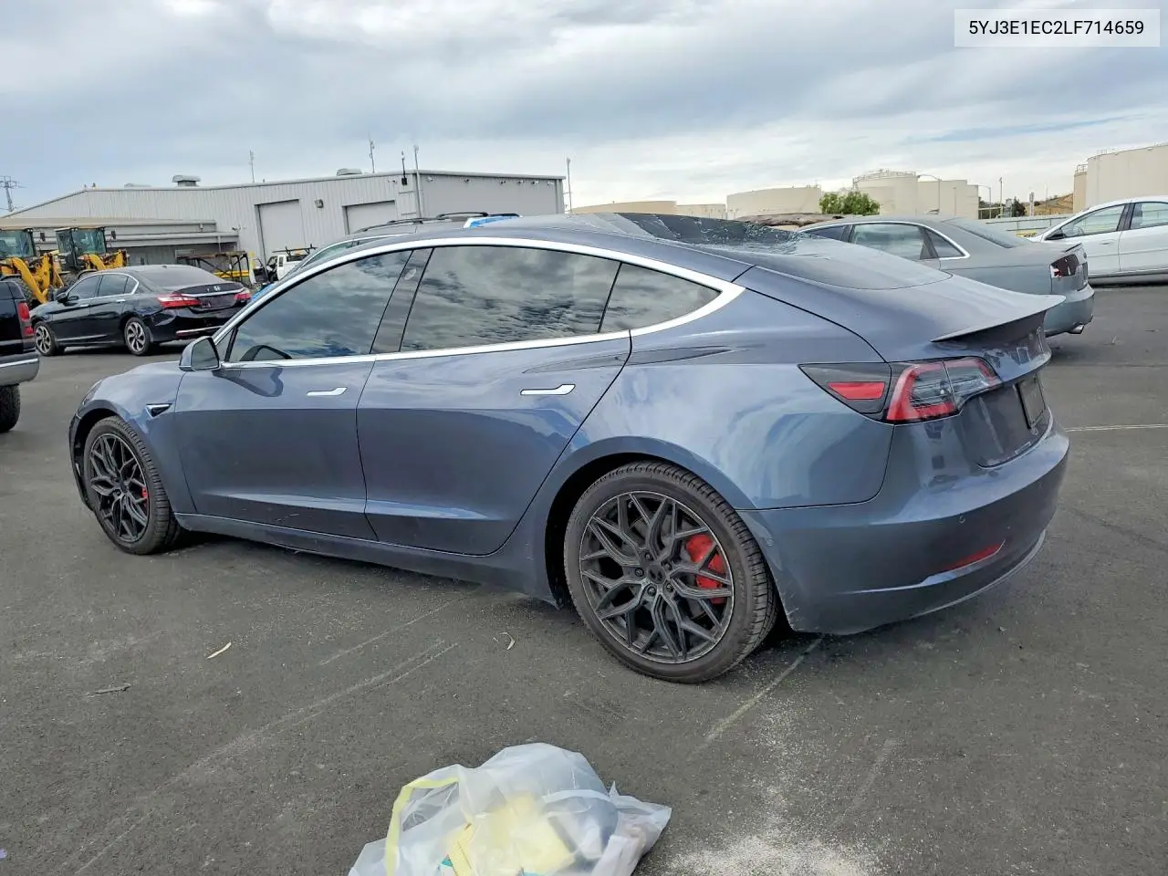 2020 Tesla Model 3 VIN: 5YJ3E1EC2LF714659 Lot: 61539206