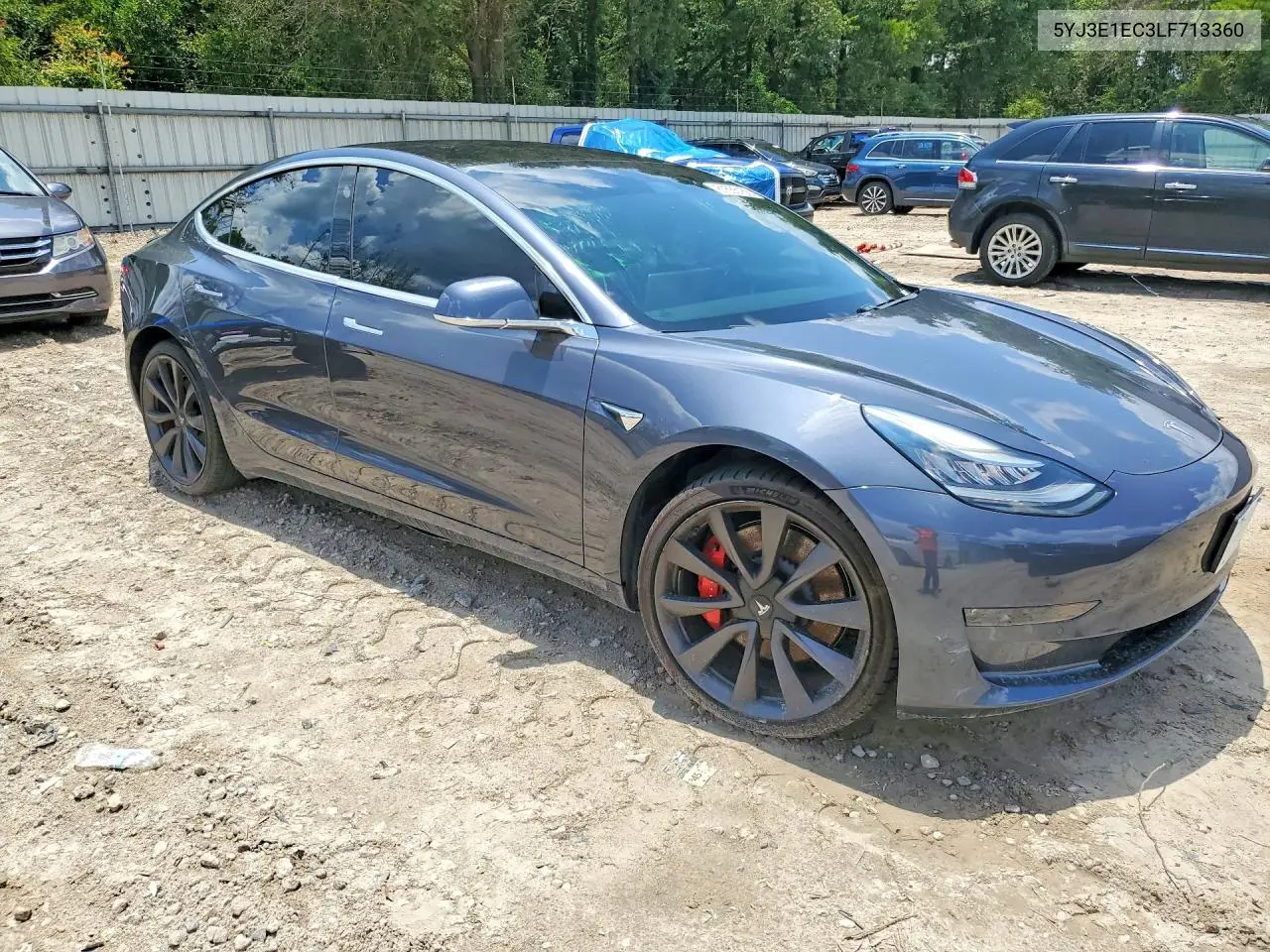2020 Tesla Model 3 VIN: 5YJ3E1EC3LF713360 Lot: 61555166
