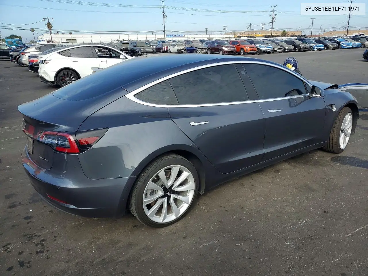 2020 Tesla Model 3 VIN: 5YJ3E1EB1LF711971 Lot: 61734106