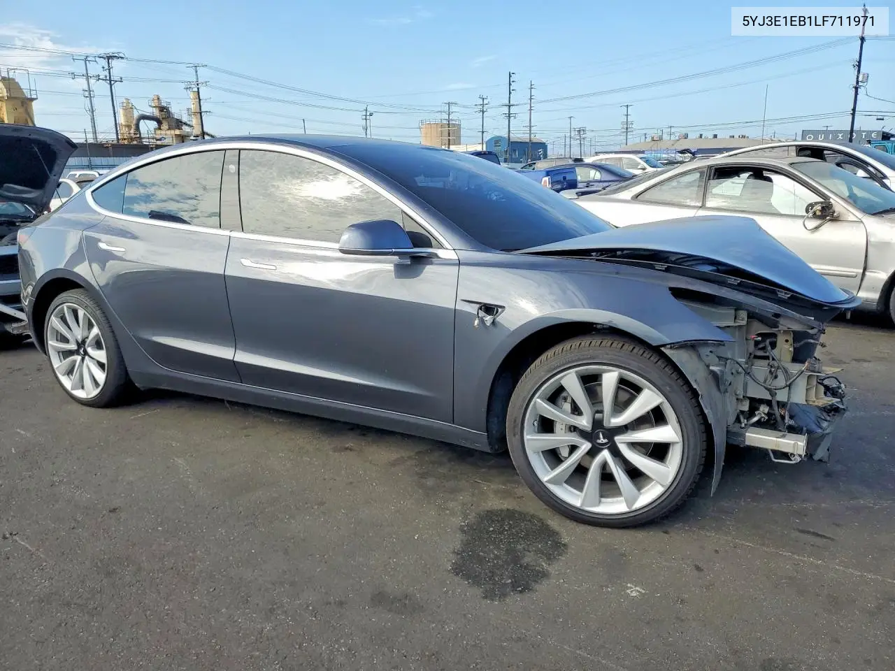 2020 Tesla Model 3 VIN: 5YJ3E1EB1LF711971 Lot: 61734106