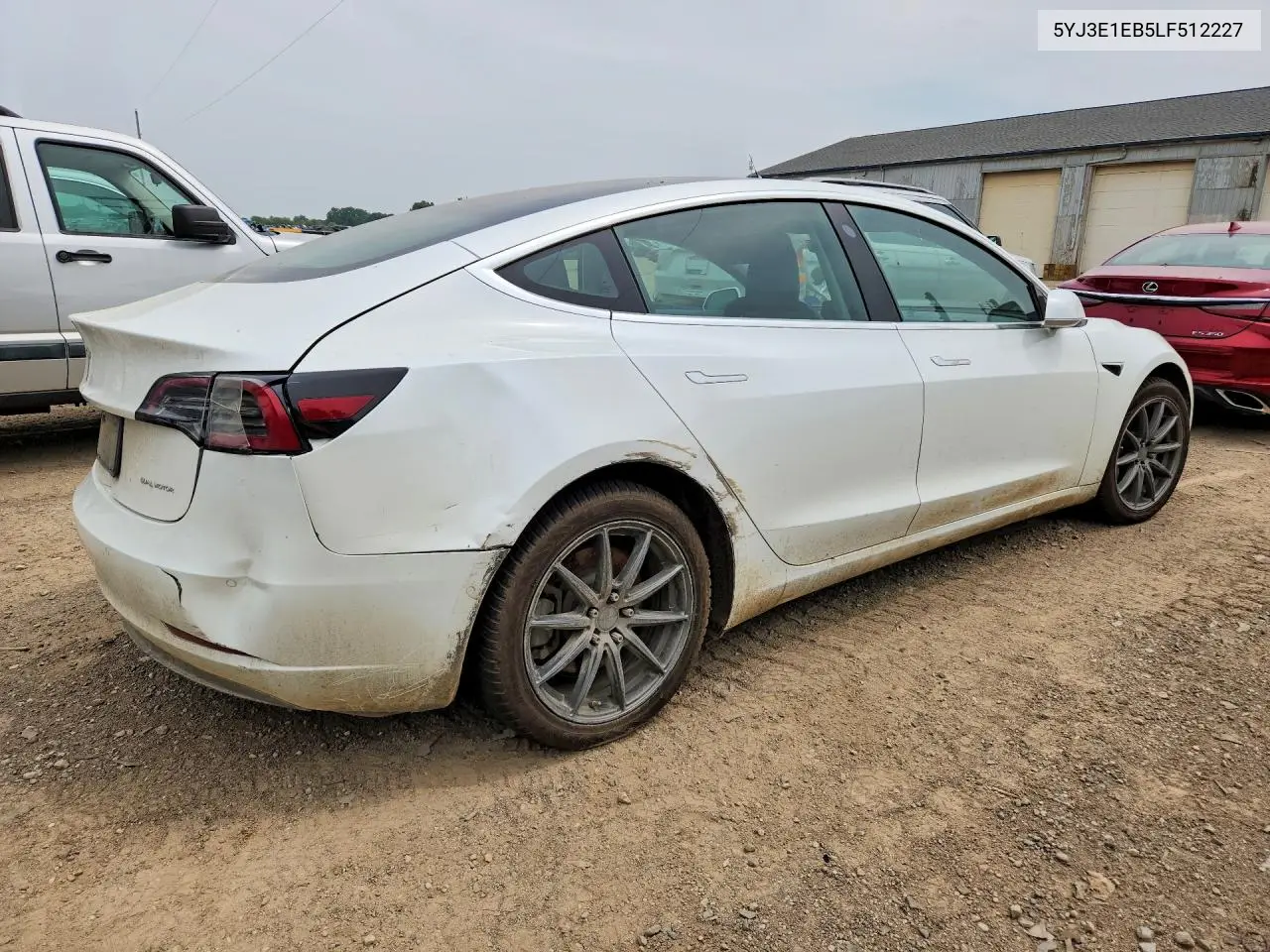 2020 Tesla Model 3 VIN: 5YJ3E1EB5LF512227 Lot: 61780996