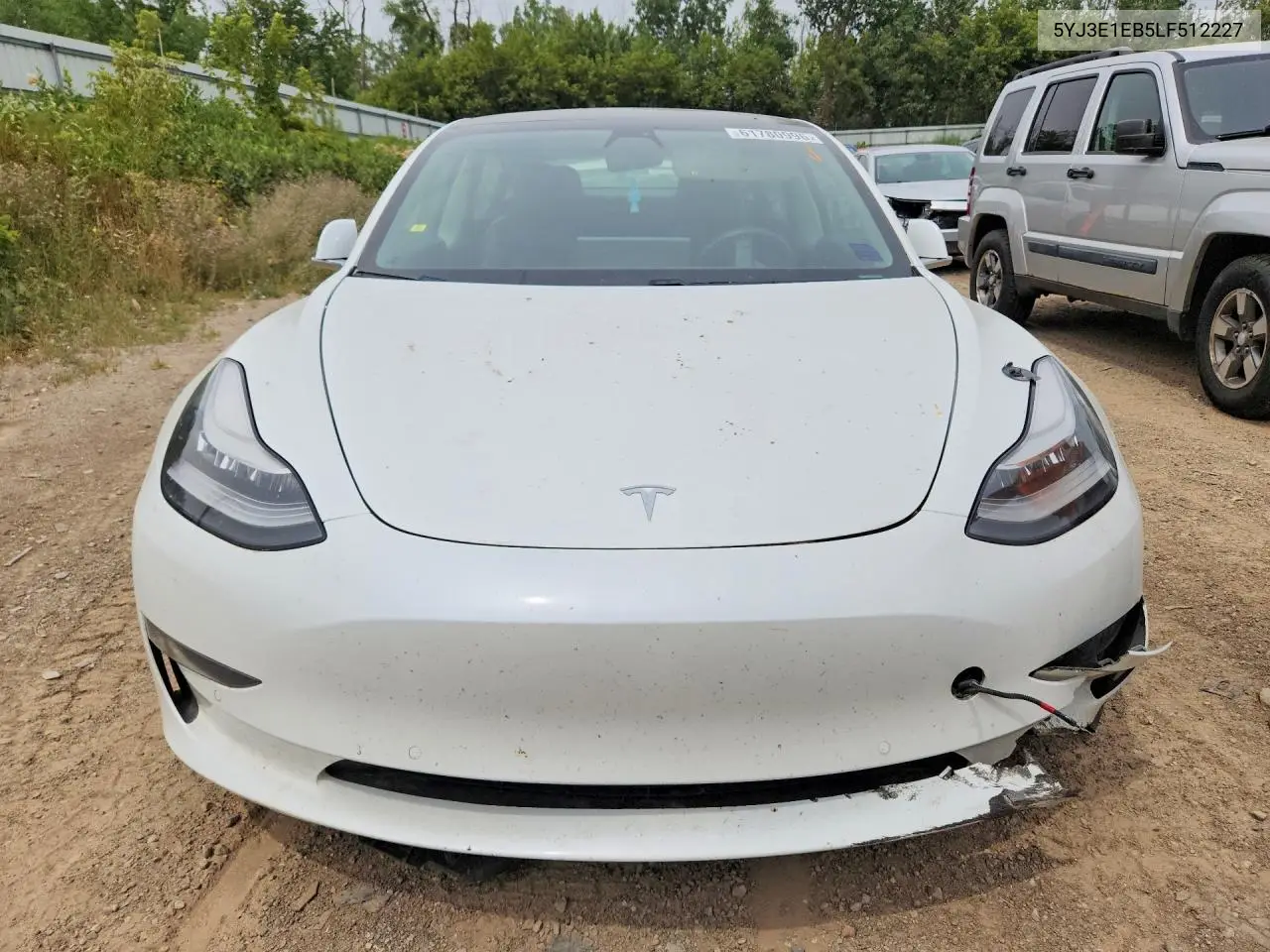 2020 Tesla Model 3 VIN: 5YJ3E1EB5LF512227 Lot: 61780996