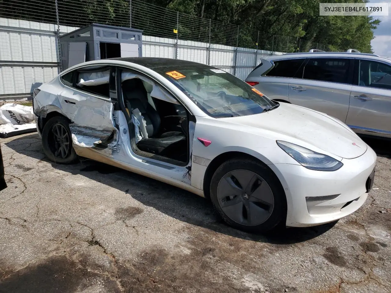 2020 Tesla Model 3 VIN: 5YJ3E1EB4LF617891 Lot: 67403155
