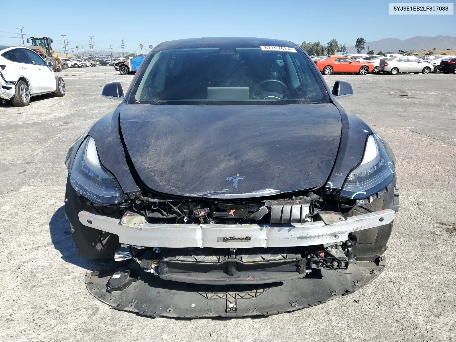 2020 Tesla Model 3 VIN: 5YJ3E1EB2LF807088 Lot: 67707434