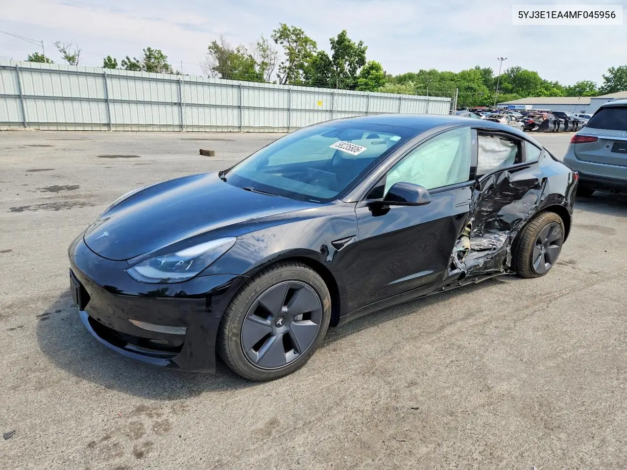 2021 Tesla Model 3 VIN: 5YJ3E1EA4MF045956 Lot: 58235806