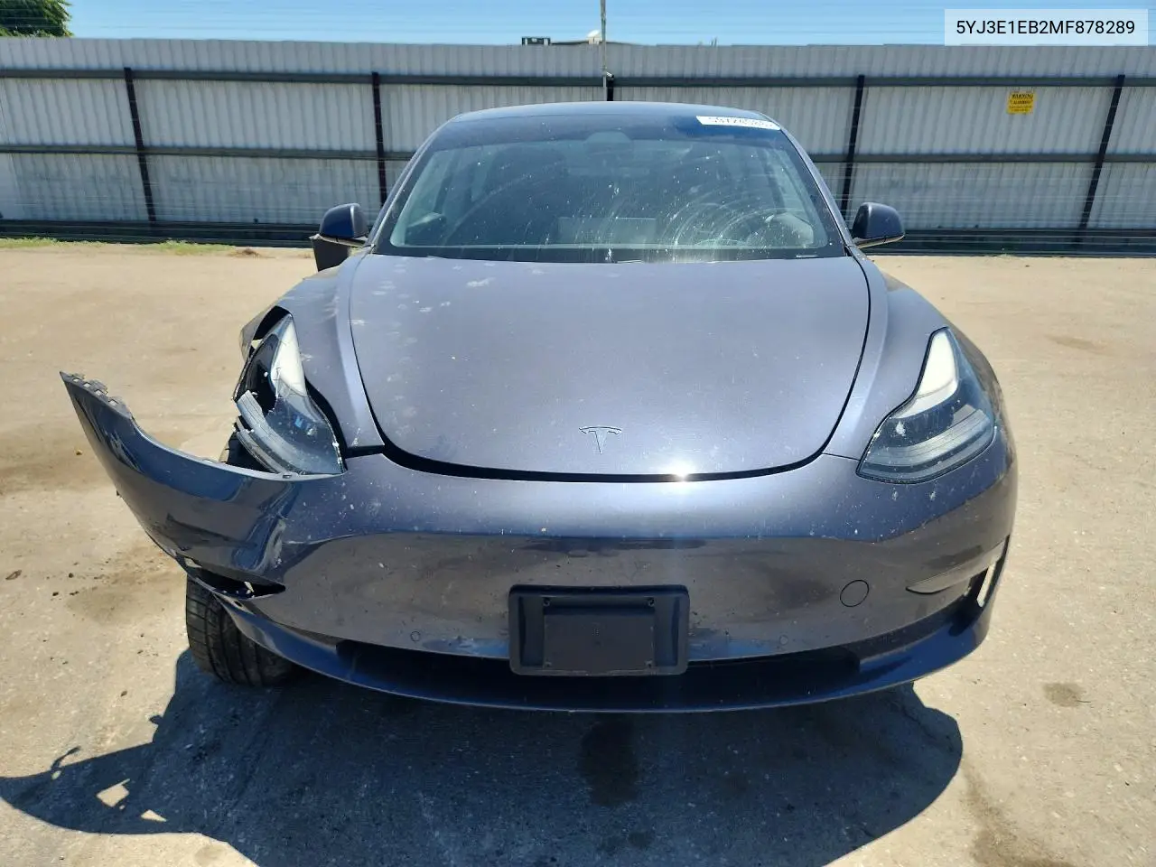 2021 Tesla Model 3 VIN: 5YJ3E1EB2MF878289 Lot: 59724086