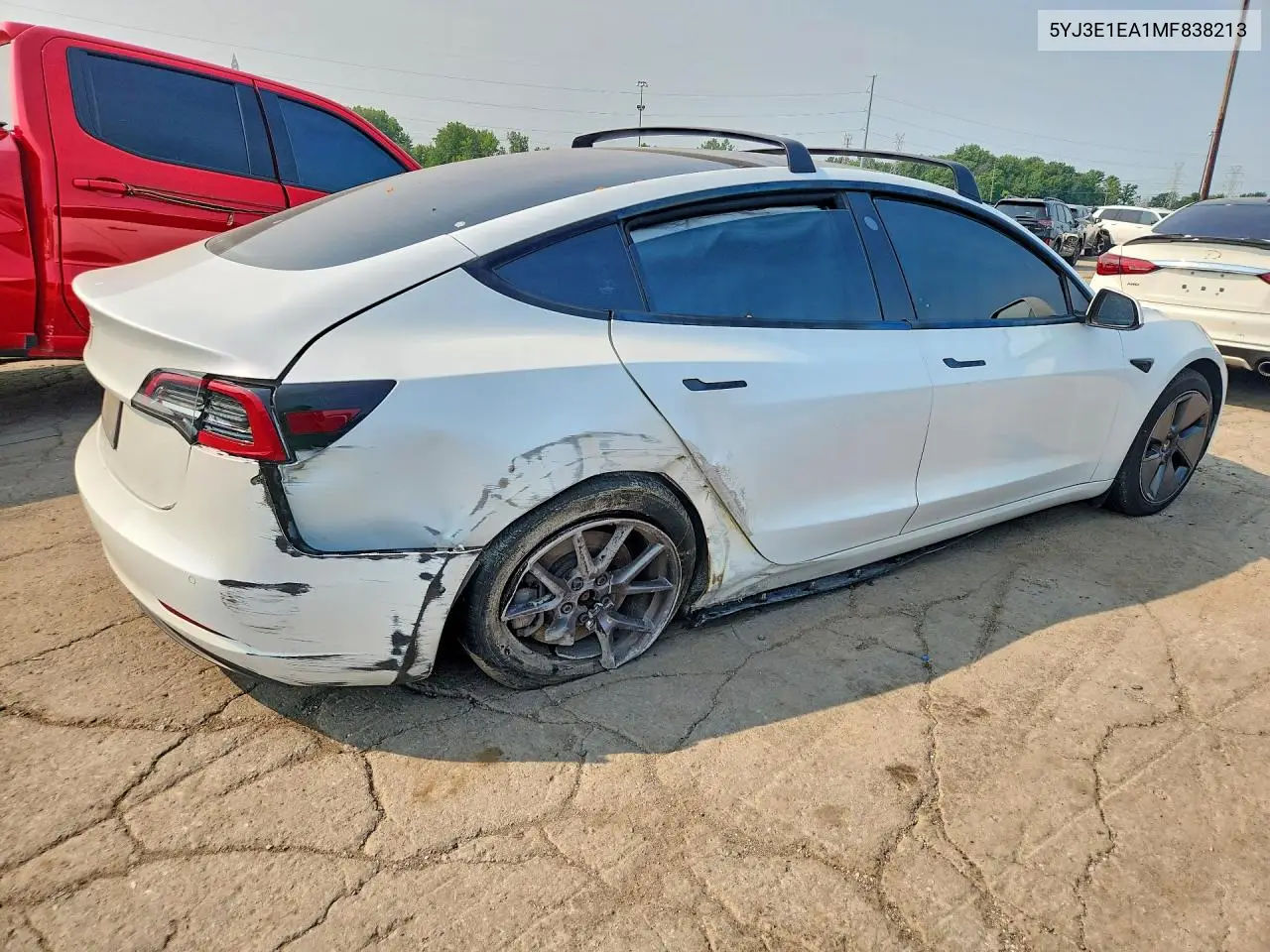 2021 Tesla Model 3 VIN: 5YJ3E1EA1MF838213 Lot: 60199876