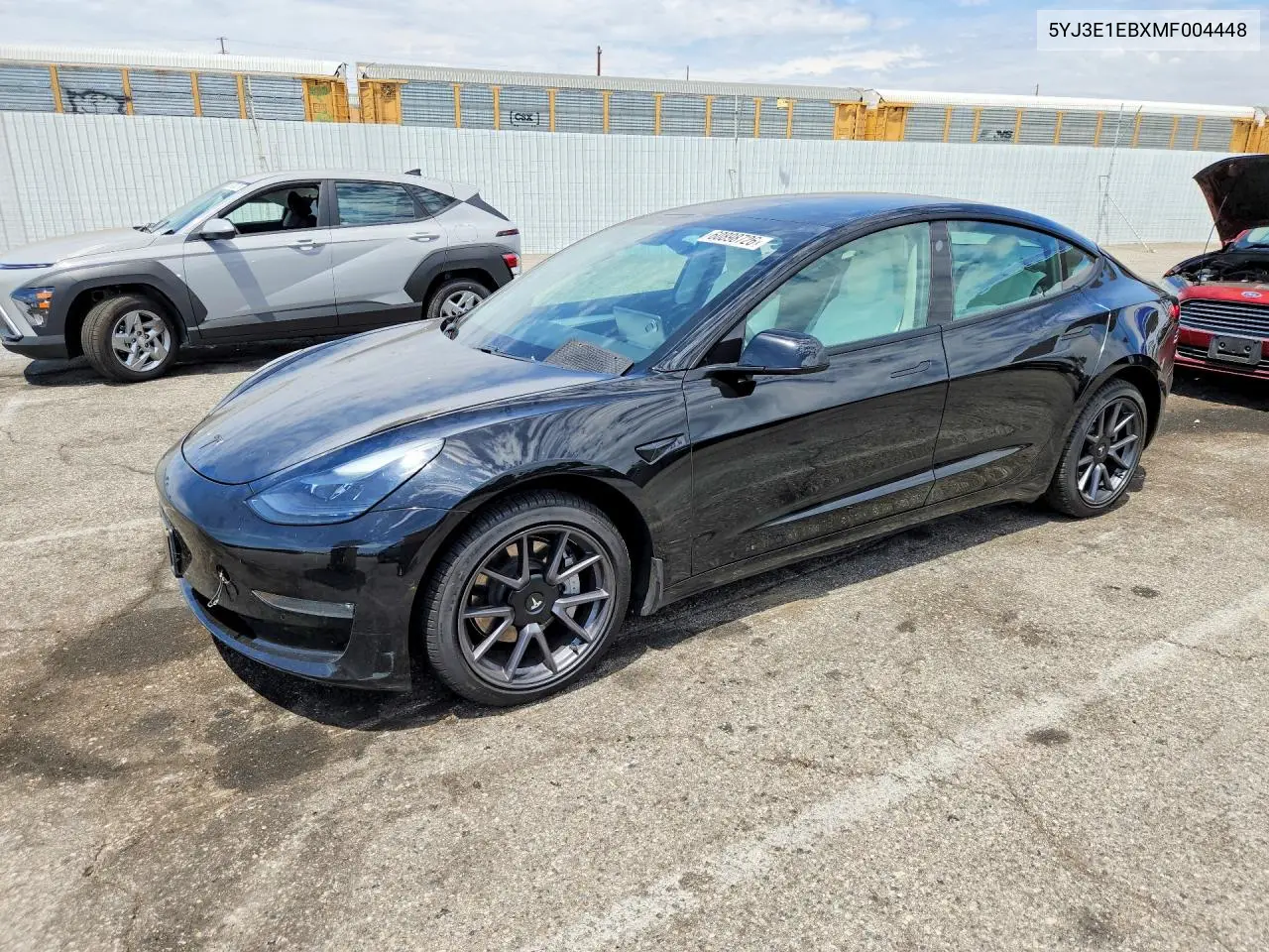2021 Tesla Model 3 VIN: 5YJ3E1EBXMF004448 Lot: 60898726