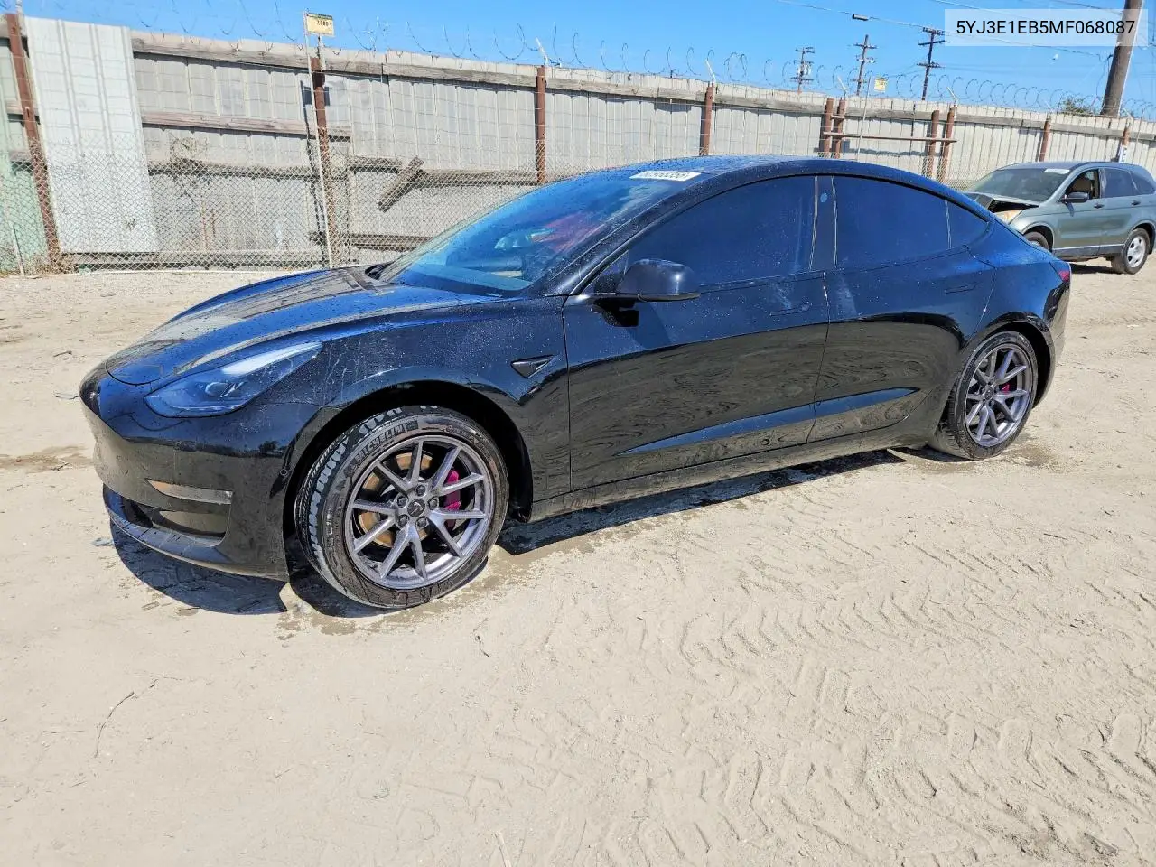 2021 Tesla Model 3 VIN: 5YJ3E1EB5MF068087 Lot: 60968356