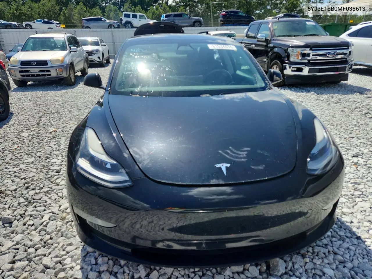 2021 Tesla Model 3 VIN: 5YJ3E1EB0MF035613 Lot: 61534576