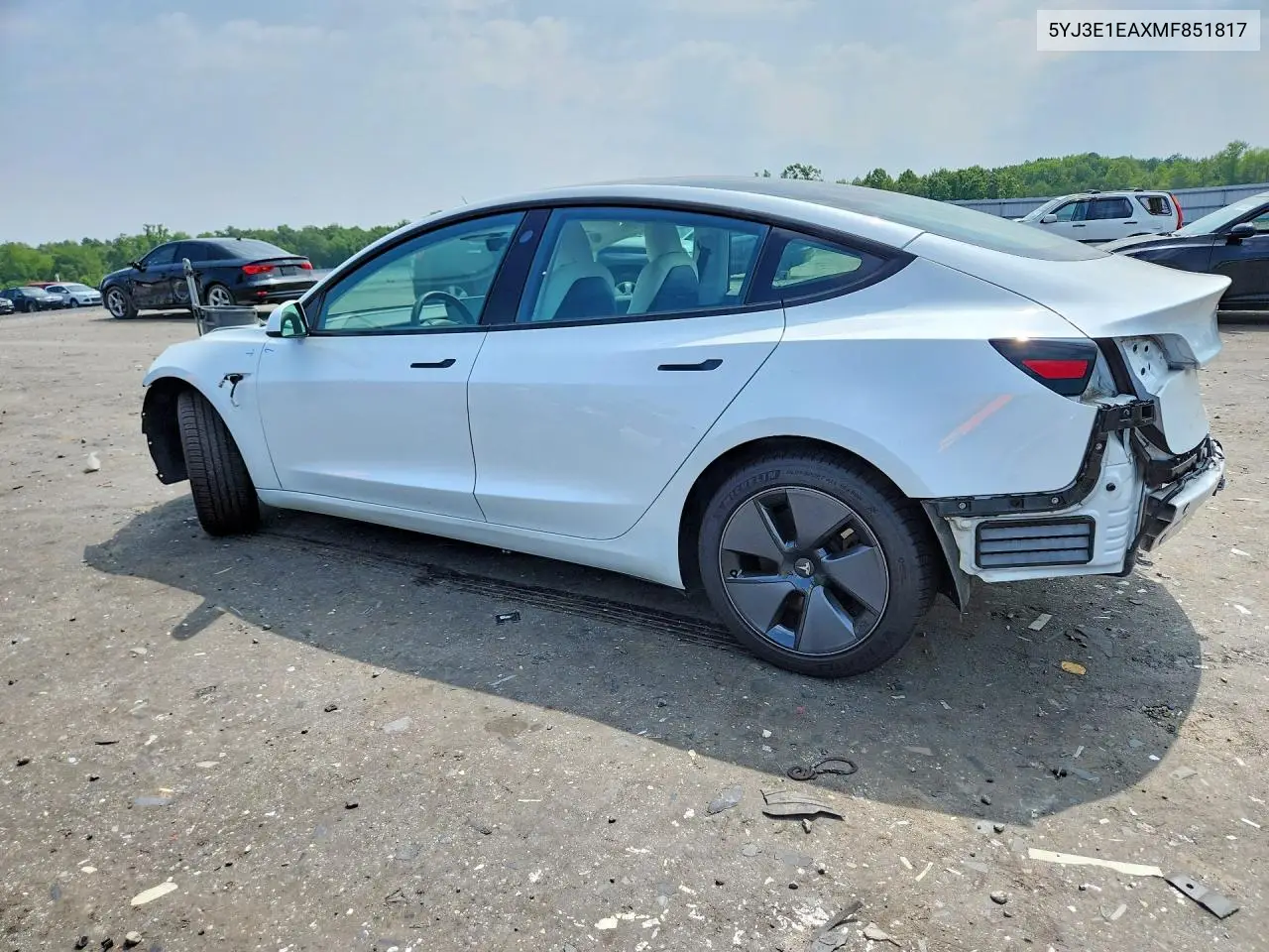 2021 Tesla Model 3 VIN: 5YJ3E1EAXMF851817 Lot: 61594856
