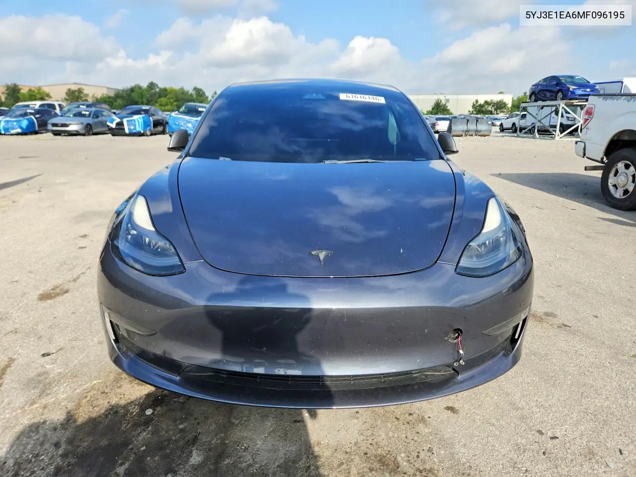 2021 Tesla Model 3 VIN: 5YJ3E1EA6MF096195 Lot: 61616146