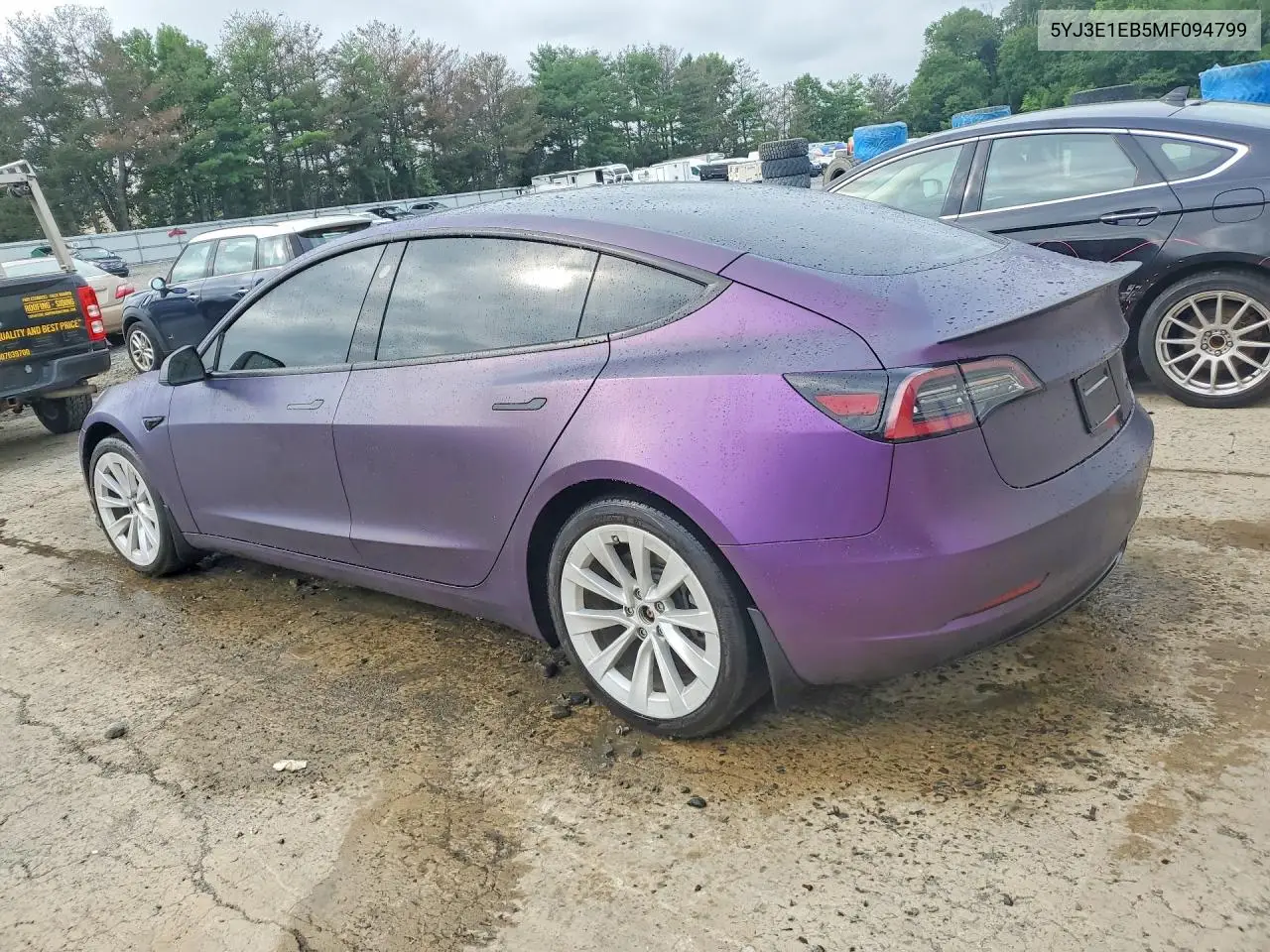 2021 Tesla Model 3 VIN: 5YJ3E1EB5MF094799 Lot: 61673986