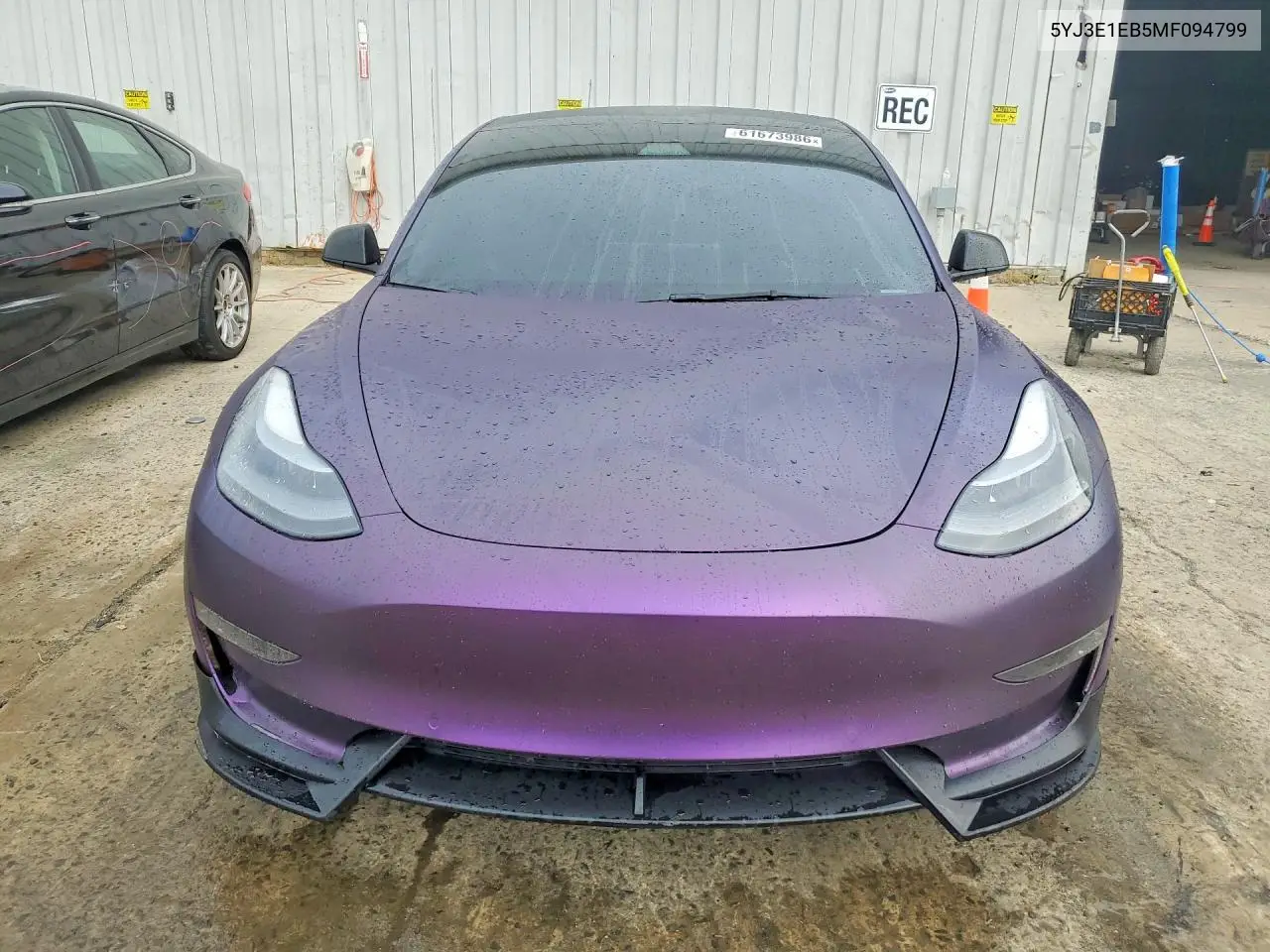 2021 Tesla Model 3 VIN: 5YJ3E1EB5MF094799 Lot: 61673986