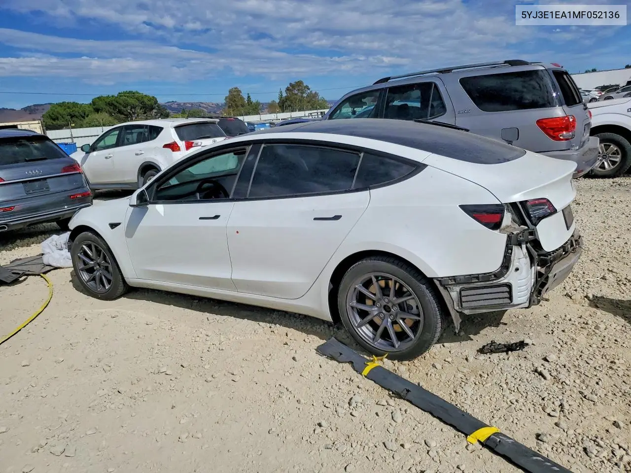 2021 Tesla Model 3 VIN: 5YJ3E1EA1MF052136 Lot: 61953996