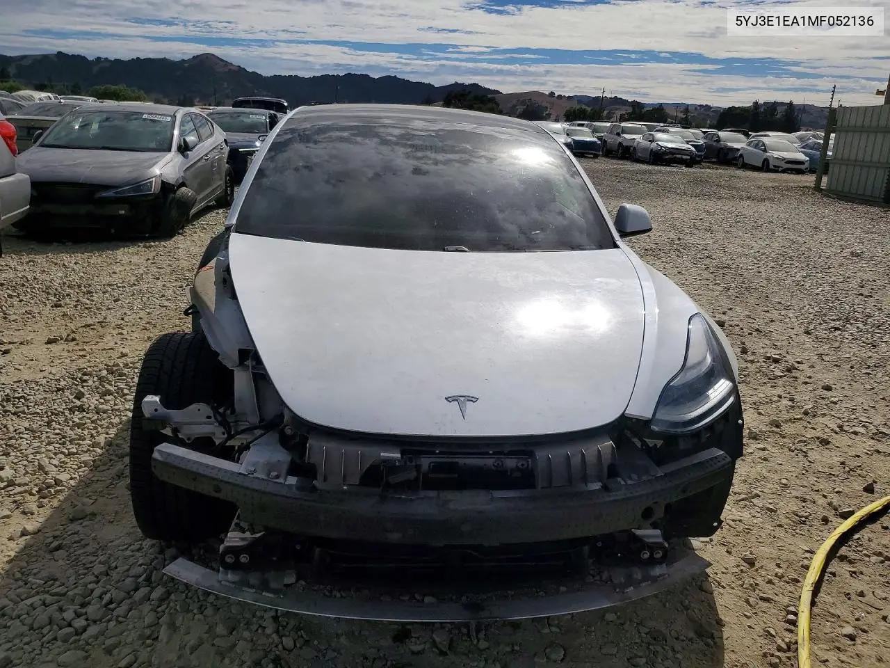 2021 Tesla Model 3 VIN: 5YJ3E1EA1MF052136 Lot: 61953996
