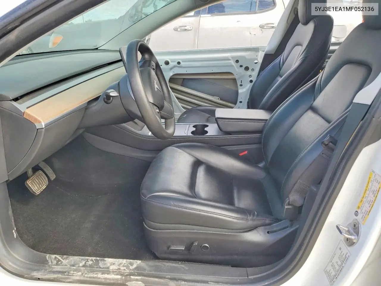 2021 Tesla Model 3 VIN: 5YJ3E1EA1MF052136 Lot: 61953996