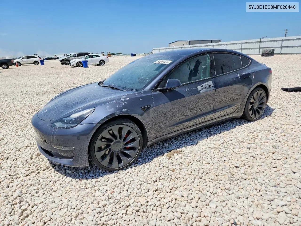 2021 Tesla Model 3 VIN: 5YJ3E1EC8MF020446 Lot: 61964326