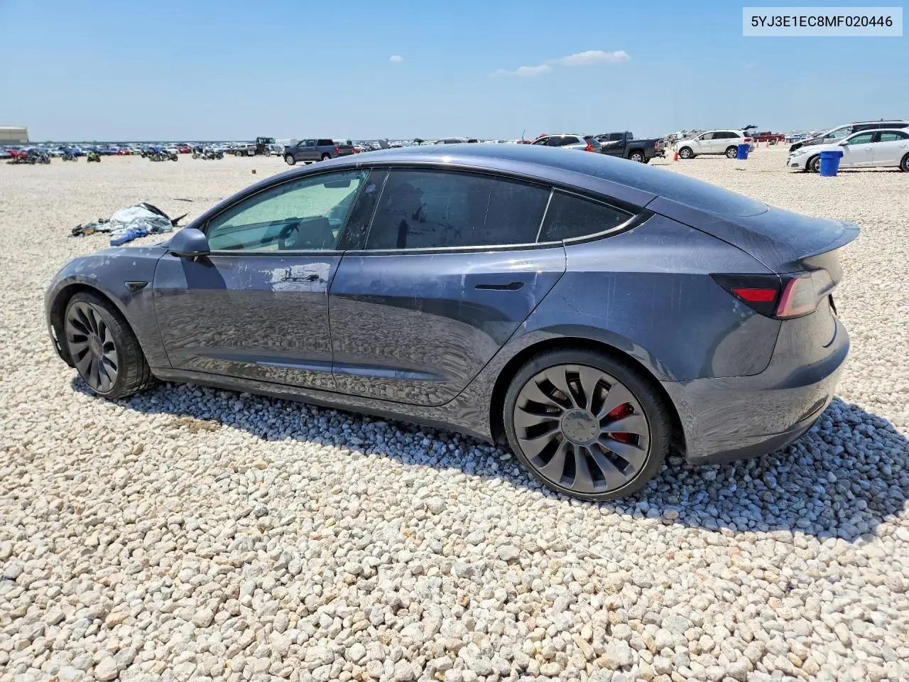 2021 Tesla Model 3 VIN: 5YJ3E1EC8MF020446 Lot: 61964326