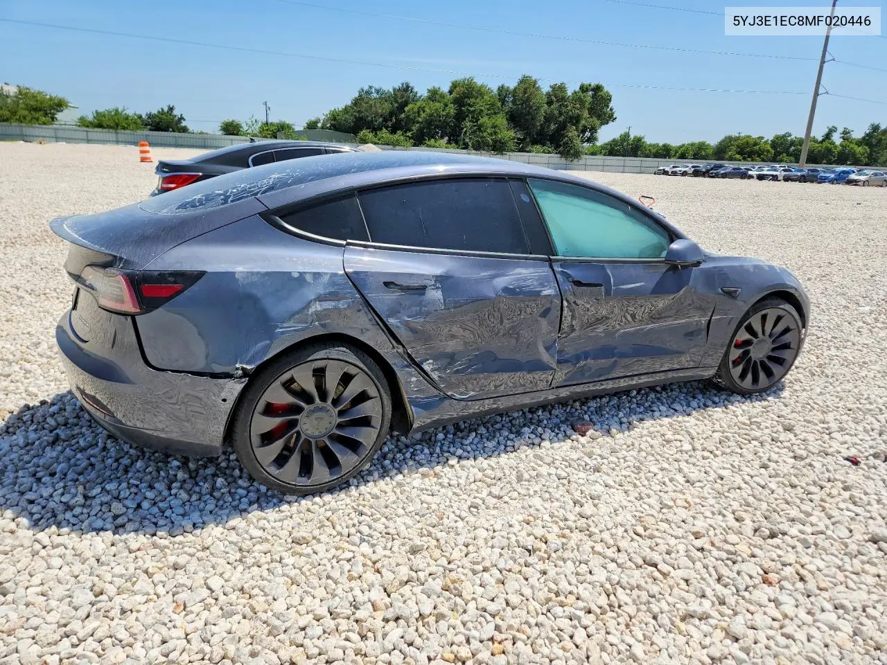 2021 Tesla Model 3 VIN: 5YJ3E1EC8MF020446 Lot: 61964326