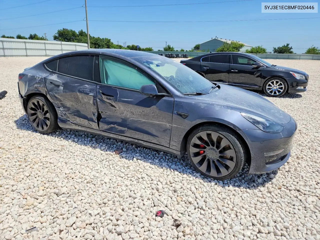 2021 Tesla Model 3 VIN: 5YJ3E1EC8MF020446 Lot: 61964326