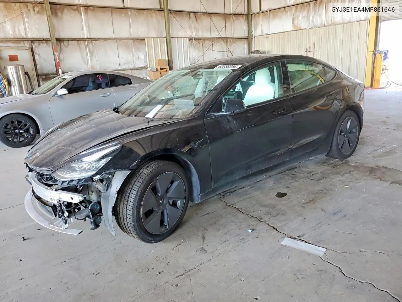 2021 Tesla Model 3 VIN: 5YJ3E1EA4MF861646 Lot: 62038656
