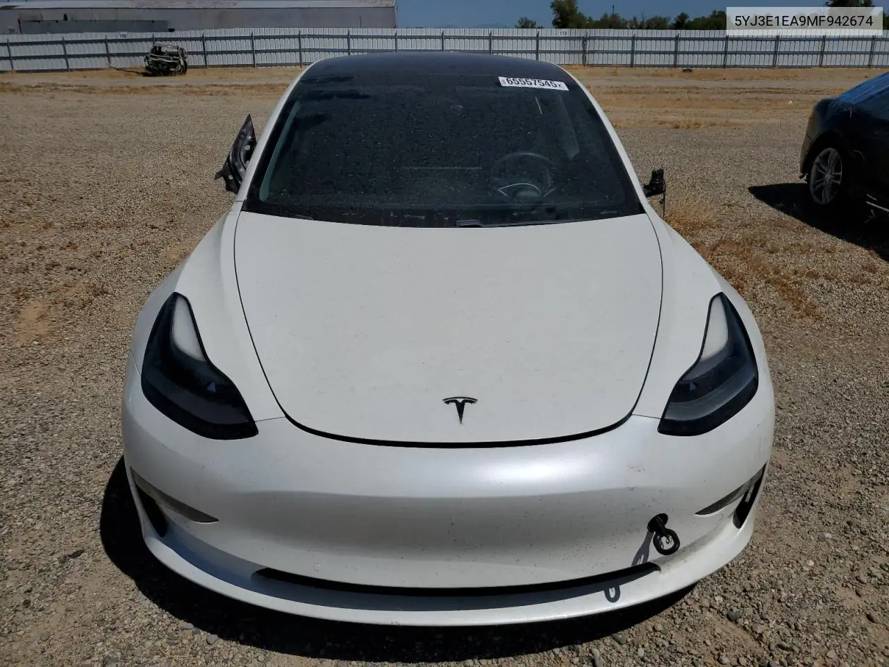 5YJ3E1EA9MF942674 2021 Tesla Model 3