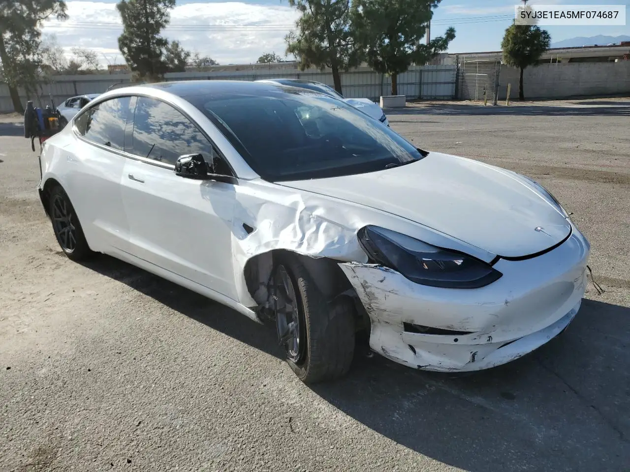 5YJ3E1EA5MF074687 2021 Tesla Model 3