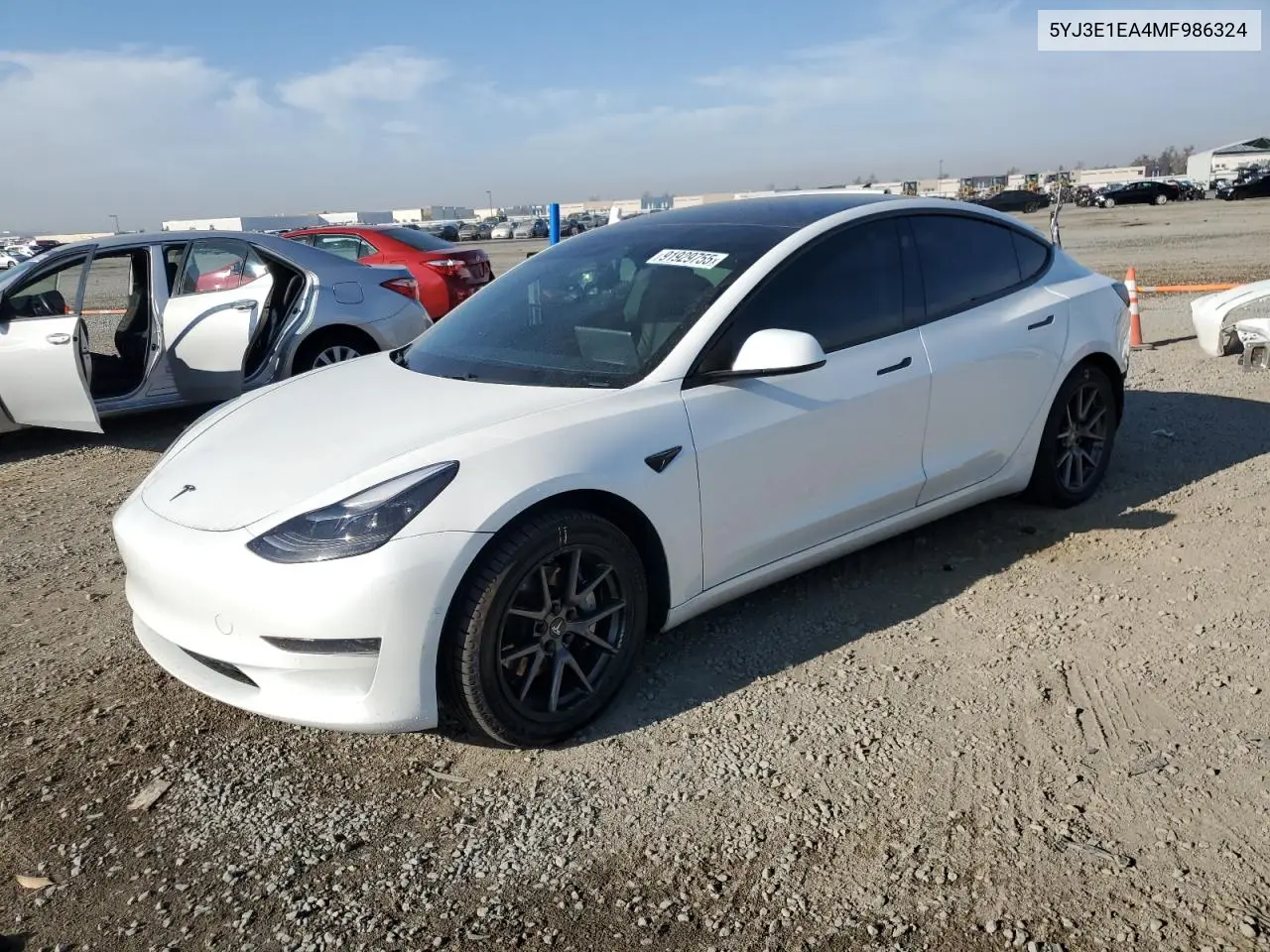 5YJ3E1EA4MF986324 2021 Tesla Model 3