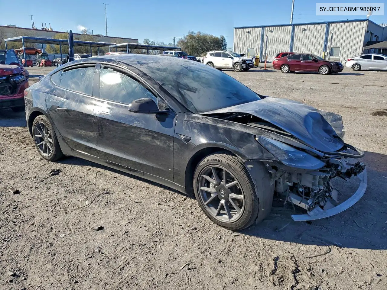 5YJ3E1EA8MF986097 2021 Tesla Model 3