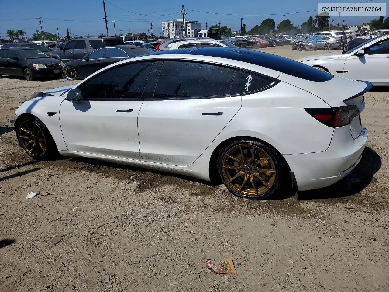 5YJ3E1EA7NF167664 2022 Tesla Model 3