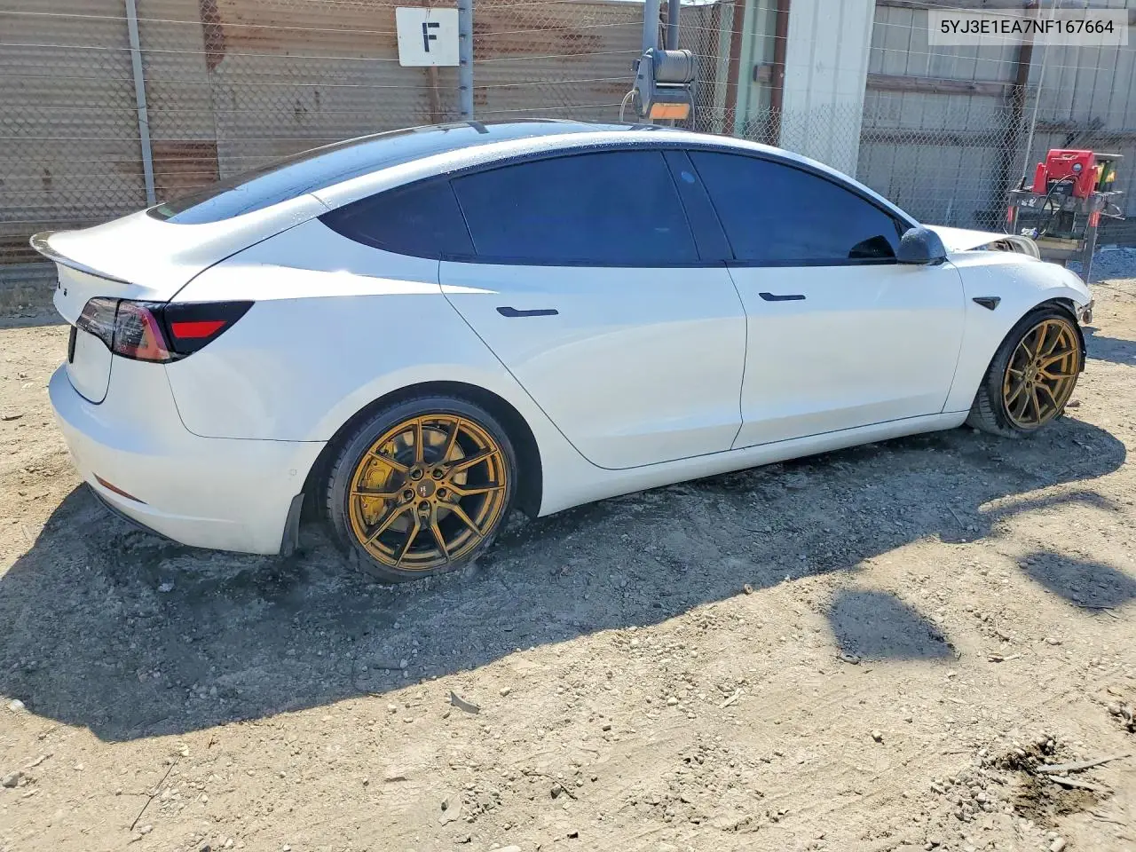 5YJ3E1EA7NF167664 2022 Tesla Model 3