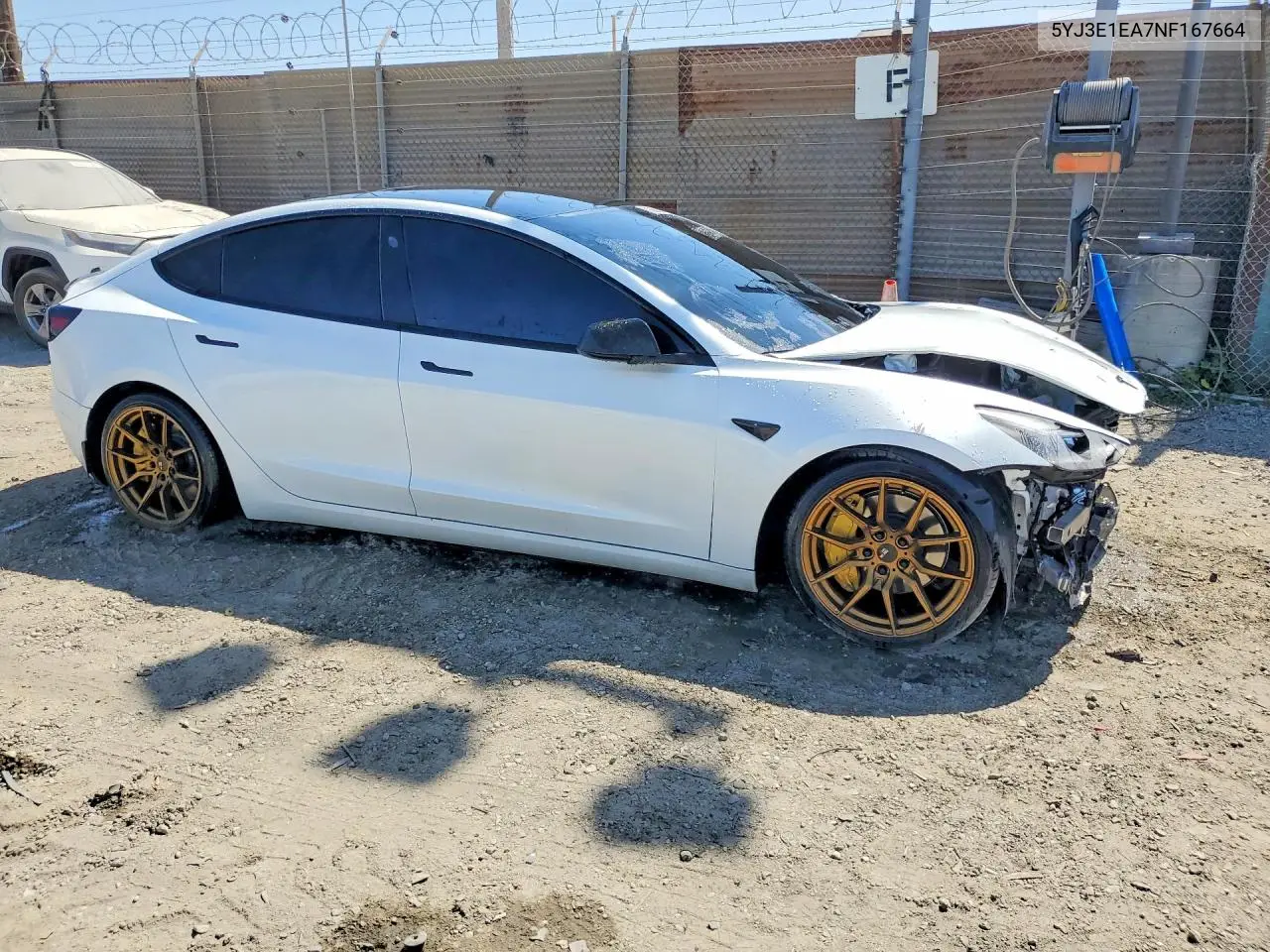 5YJ3E1EA7NF167664 2022 Tesla Model 3