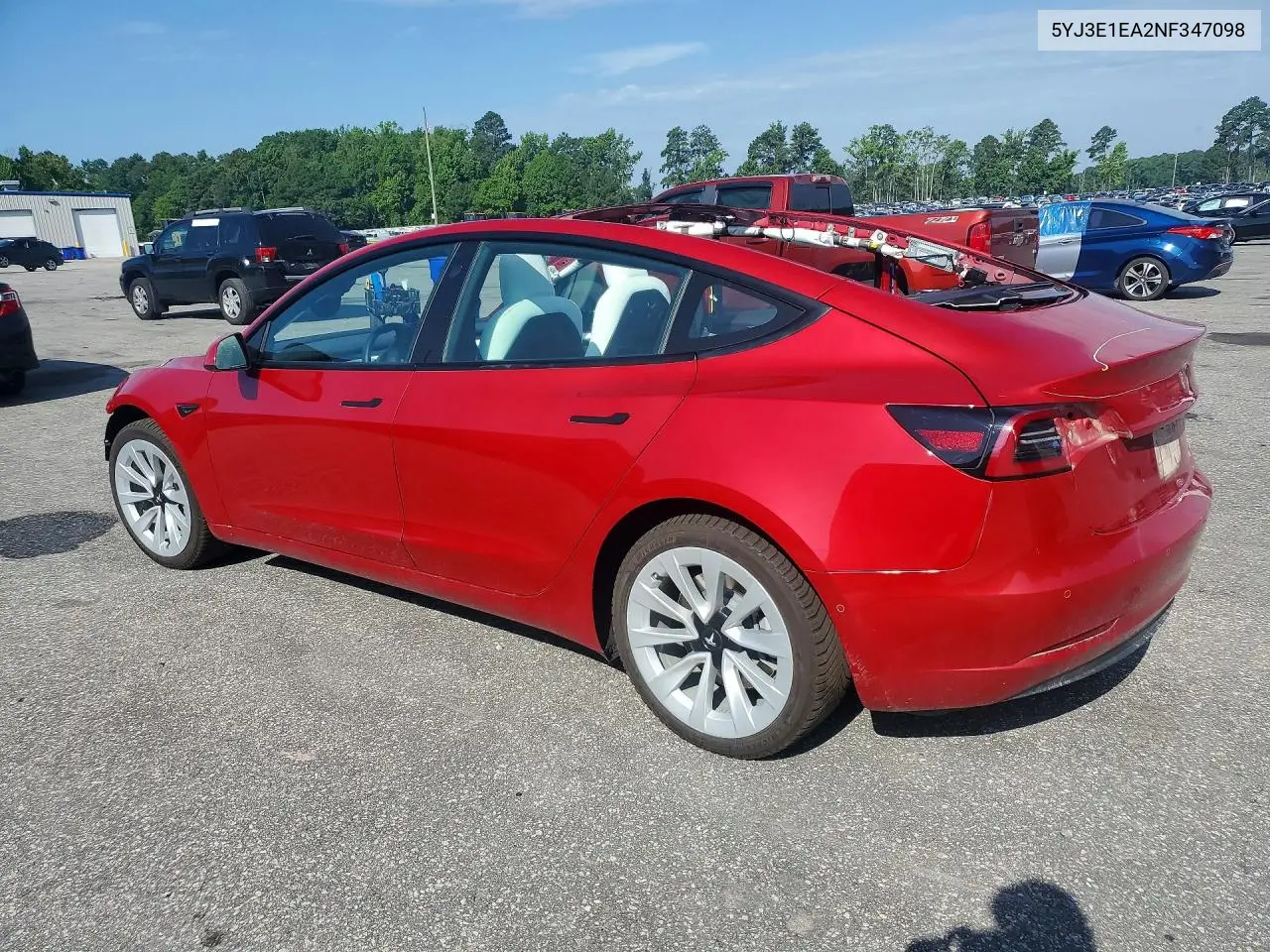 2022 Tesla Model 3 VIN: 5YJ3E1EA2NF347098 Lot: 57146506