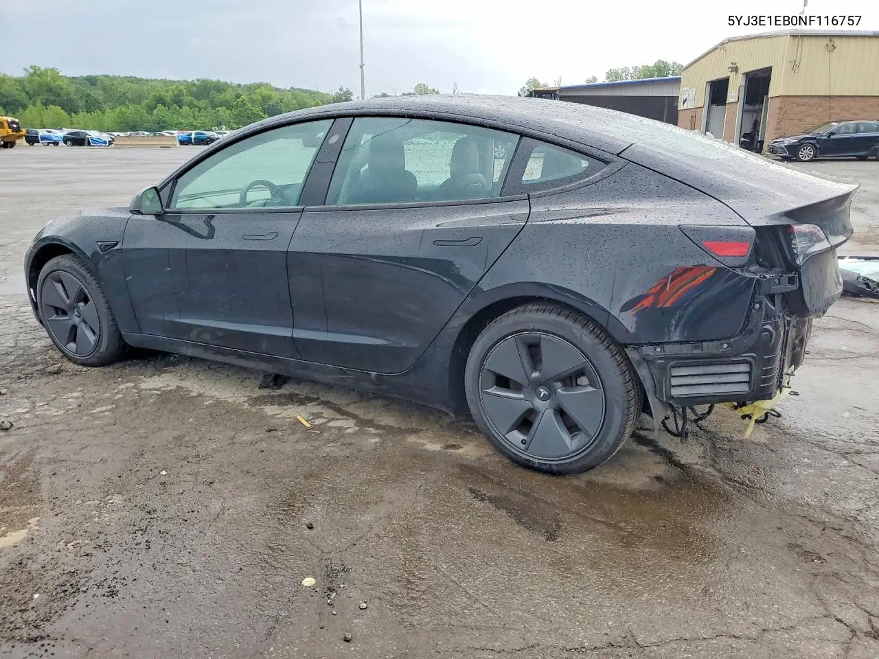 2022 Tesla Model 3 VIN: 5YJ3E1EB0NF116757 Lot: 57653176