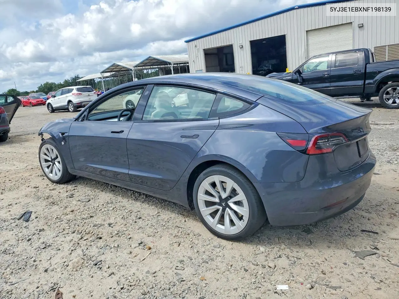 2022 Tesla Model 3 VIN: 5YJ3E1EBXNF198139 Lot: 57727316