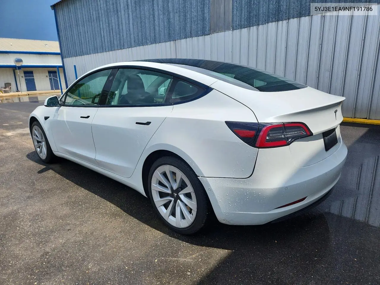 2022 Tesla Model 3 VIN: 5YJ3E1EA9NF191786 Lot: 60093126