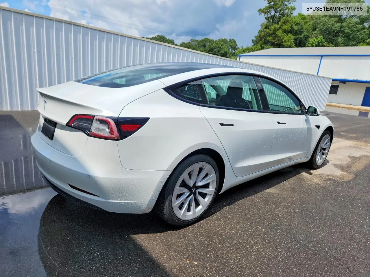 2022 Tesla Model 3 VIN: 5YJ3E1EA9NF191786 Lot: 60093126