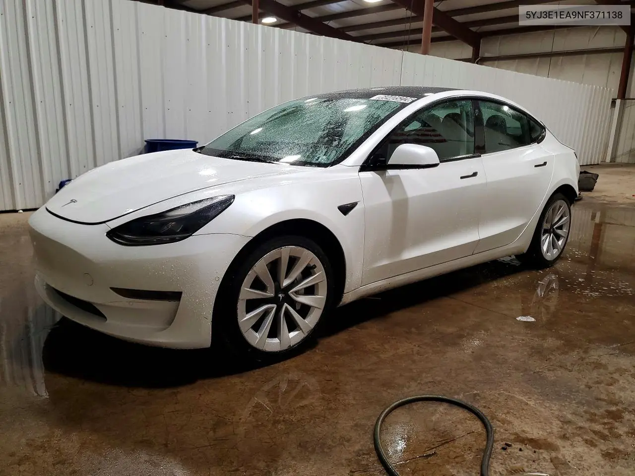 2022 Tesla Model 3 VIN: 5YJ3E1EA9NF371138 Lot: 60405226