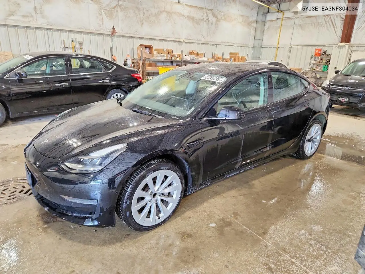 2022 Tesla Model 3 VIN: 5YJ3E1EA3NF304034 Lot: 60418076