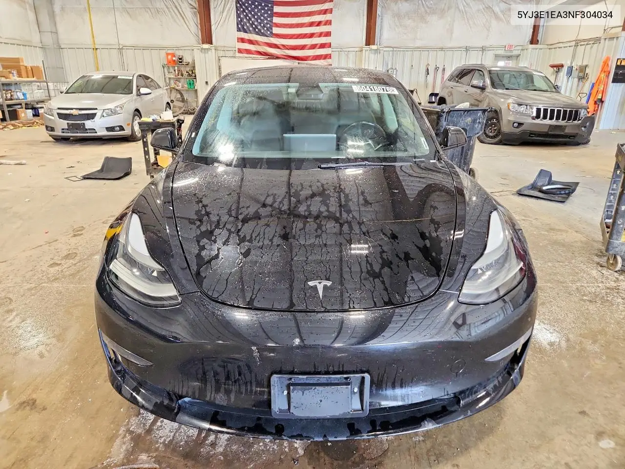 2022 Tesla Model 3 VIN: 5YJ3E1EA3NF304034 Lot: 60418076