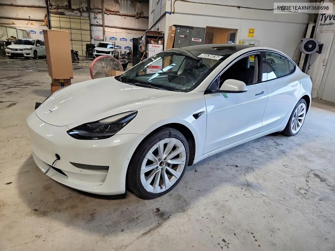 2022 Tesla Model 3 VIN: 5YJ3E1EAXNF368698 Lot: 60530836