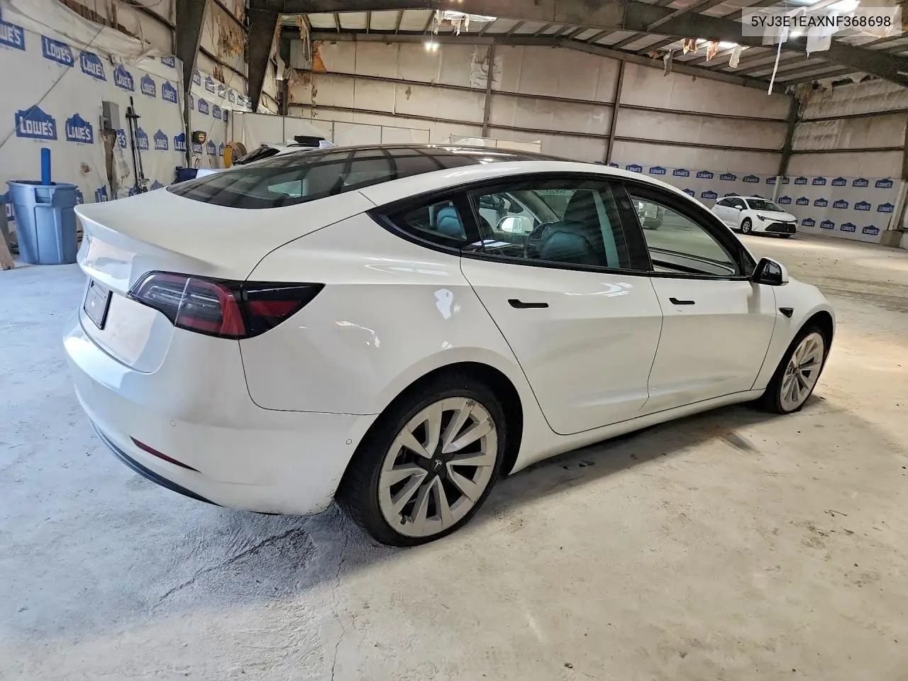 2022 Tesla Model 3 VIN: 5YJ3E1EAXNF368698 Lot: 60530836