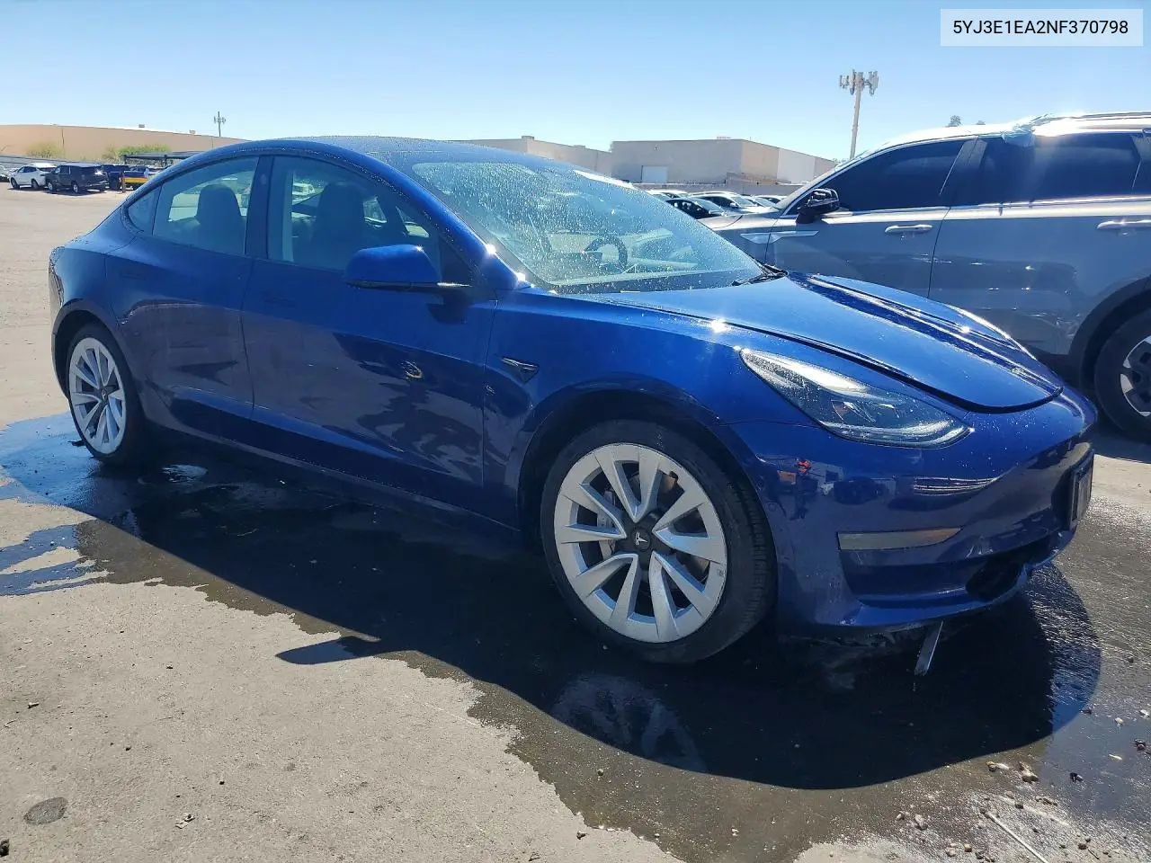 2022 Tesla Model 3 VIN: 5YJ3E1EA2NF370798 Lot: 60625536