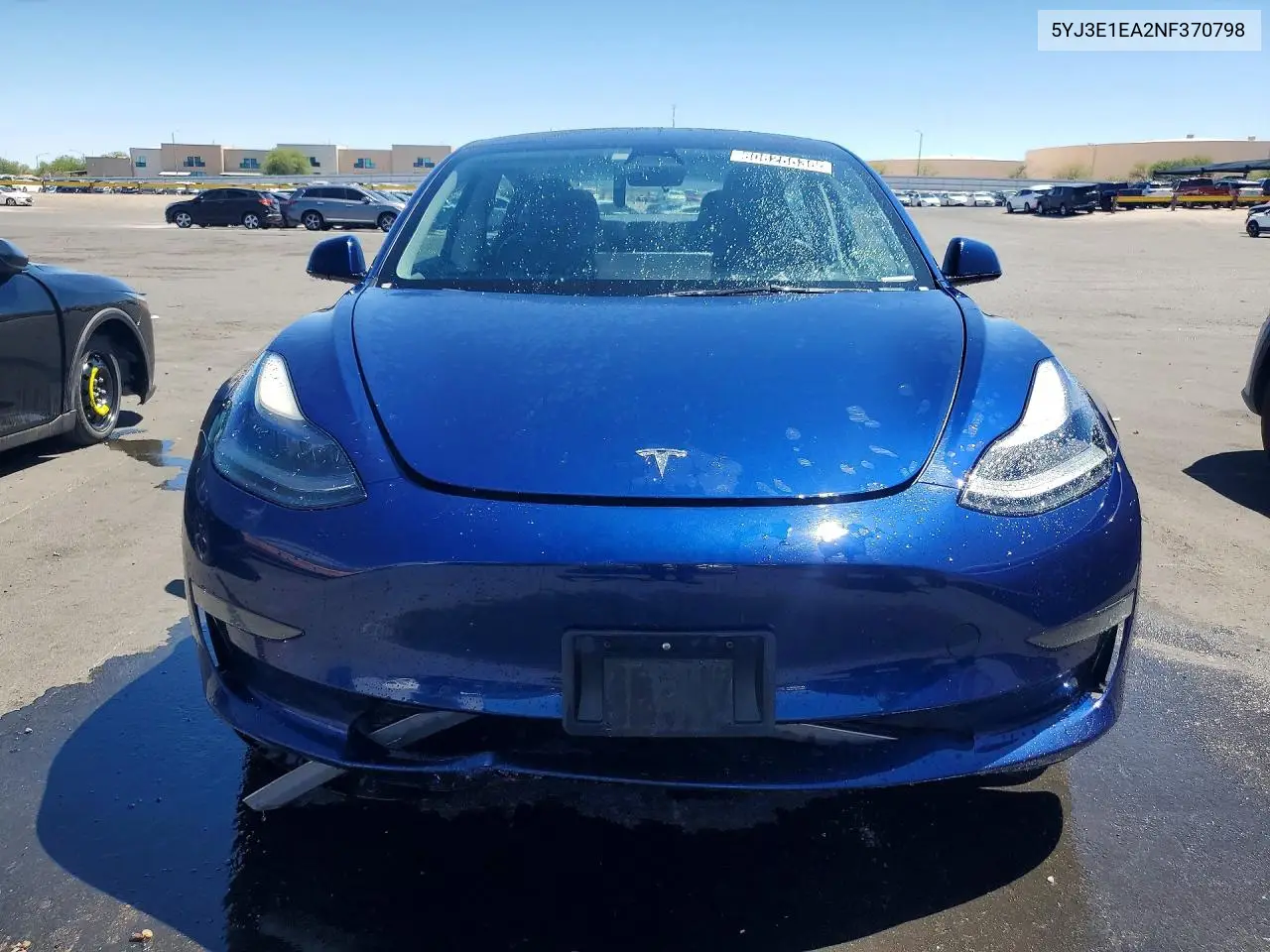 2022 Tesla Model 3 VIN: 5YJ3E1EA2NF370798 Lot: 60625536
