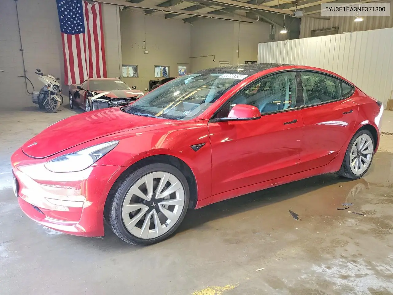 2022 Tesla Model 3 VIN: 5YJ3E1EA3NF371300 Lot: 60666956